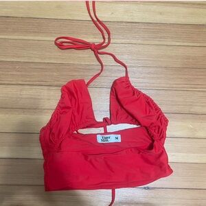 Tiger mist red strapy top